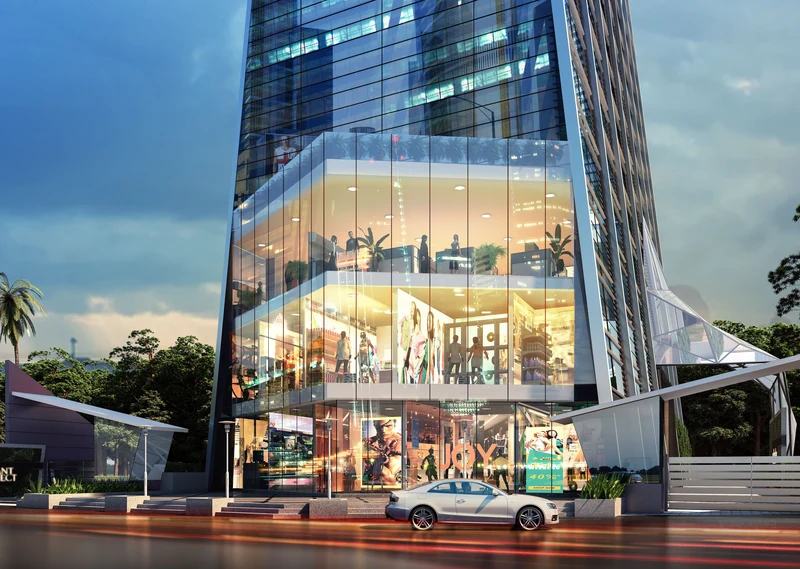Tharwani Vedant Connect 23 Storey Commercial Tower Architecture